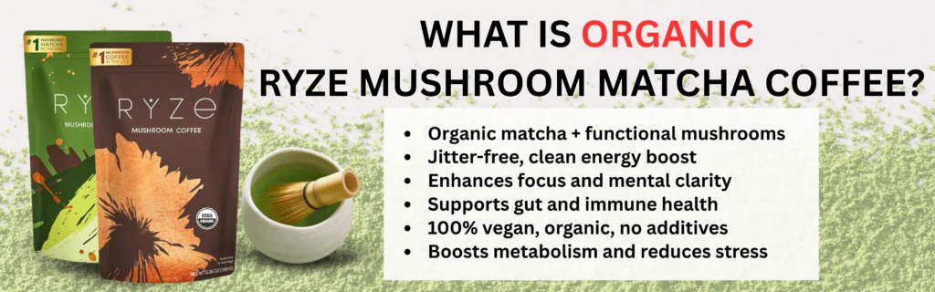 Organic Ryze Mushroom Matcha Coffee Review