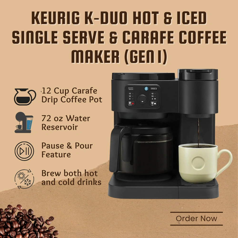 Keurig K‑Duo Single Serve K‑Cup & Carafe Coffee Maker (Gen 1)