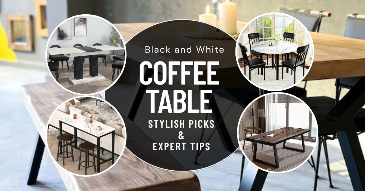 Black and White Coffee Table